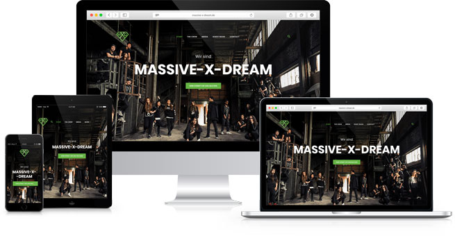 Massive X Dream Responsive Website